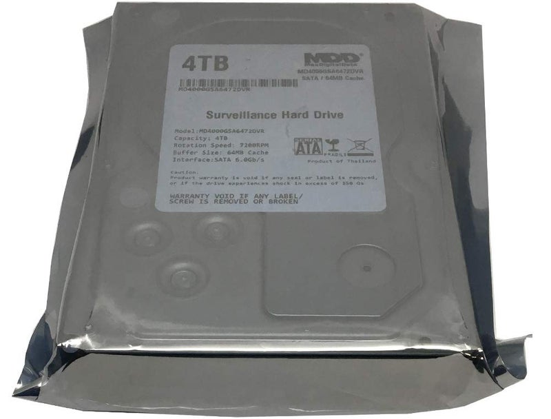 MDD MAXDIGITALDATA MaxDigitalData 4TB 64MB Cache 7200PM SATA 6.0Gb/s 3.5in Internal Surveillance CCTV DVR Hard Drive (MD4000GSA6472DVR) - w/ 2 Year Warranty, Mechanical Hard Disk - Image 3